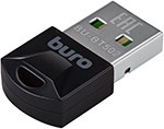Адаптер USB Buro BU-BT502, Bluetooth 5.0+EDR, class 1.5, 20 м, черный