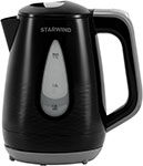 Чайник электрический Starwind SKP2316, 1.7 л., черный/серый тостер starwind st2104 белый серый