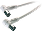 Кабель Vivanco M-F, белый, угловой, 1.5м (48033) кабель антенный коаксиальный gcr gcr 53471 3м
