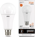 

Лампа GAUSS LED Elementary A67 35W E27 2670lm 3000K 1/10/50 70215