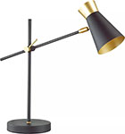 Настольная лампа Lumion LIAM, матовый черный/золотой (3790/1T)