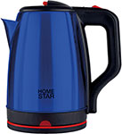 Чайник электрический Homestar HS-1003, 1.8 л, синий чайник электрический pioneer ke820g 1 7 л серебристый прозрачный синий