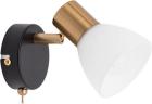 

Светильник настенный Arte Lamp с выключателем (A3117AP-1BK) черный, Черный/белый/золотистый