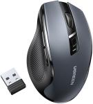 

Беспроводная компьютерная мышь Ugreen MU006 (90855) Ergonomic Wireless Mouse 2.4G 4000DPI Silence Design 2.4 GHz BT, черный