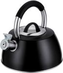 

Чайник для плиты Regent inox Linea TEA, 3 л, со свистком, черный металлик (93-TEA-52)