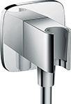 фото Шланговое подключение с держателем ручного душа hansgrohe fixfit porter e 26 485 000