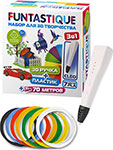 Набор 3D-ручка  Funtastique LEO (Белый) PLA-пластик 7 цветов набор для рисования на воде в технике эбру принцесса