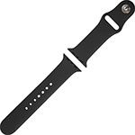 Ремешок силиконовый Red Line для Apple Watch – 38/40 mm (S3/S4/S5/SE/S6), черный