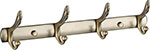 Планка с крючками Savol S-00114C (4 крючка) планка с 5 крючками hayta gabriel antic brass 13902 5 vbr античная бронза