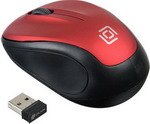 Мышь Oklick 665MW черный/красный мышь беспроводная genius nx 7005 g5 hanger smartgenius 800 1200 1600 dpi микроприемник usb 3 кнопки для правой левой руки 31030017404
