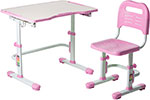 Комплект парта + стул трансформеры FunDesk Vivo II Pink  221899