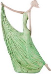 

Статуэтка Lefard ''Пастель'' 21 5*6*30 см зеленый 272-260