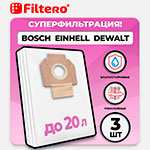 Мешки для промышленных пылесосов Filtero BSH 15 Pro (3 шт.) иглы dbx1 90 schmetz тонкая колба для промышленных швейных машин