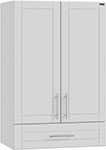 Шкаф подвесной СаНта Дублин 60*90, 1 ящик, над стиральной машиной (423003) шкаф подвесной белый глянец санта дублин 423002