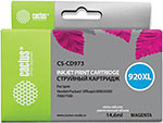 Картридж струйный Cactus (CS-CD973) для HP Officejet 6000/6500/7000, пурпурный чернила для струйного принтера cactus cs gi490m пурпурный совместимый