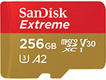 Карта памяти Sandisk microSD, Extreme, 256GB (SDSQXAV-256G-GN6MN) карта памяти 256gb sandisk extreme pro micro secure digital uhs i card sdsqxcd 256g gn6ma