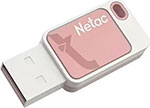 Флеш-накопитель Netac UA31, USB 2.0, 64 Gb, pink (NT03UA31N-064G-20PK) флеш накопитель usb netac 32gb с шифрованием данных отпечаток пальца