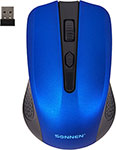 Мышь беспроводная Sonnen V99, USB, 800/1200/1600 dpi, 4 кнопки, оптическая, синяя, 513530 мышь ugreen mu006 silence 2 4g синяя 15064