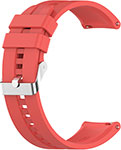 Ремешок для часов Red Line универсальный силиконовый рельефный, 22 мм, красный ремешок часов силиконовый на магните универсальный 20 мм зелено оранжевый