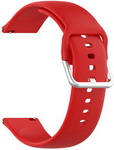 Ремешок для смарт-часов Red Line универсальный силиконовый, 20 mm, красный УТ000025251 универсальный петлевой нейлоновый ремешок для часов 22 mm lyambda navi dsn 19 22 br
