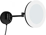 Косметическое зеркало Aquanet 1806DMB (с LED подсветкой) черный матовый зеркало настенное асимметричное 59х65 см