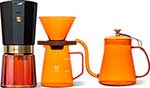 фото Кофейный набор circle joy amber coffee maker set cj-cf09 black-amber rus черно-янтарная