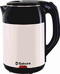 Чайник электрический Sakura SA-2168BW 1.8 черный/белый фен sakura sa 4040w 1800 вт белый