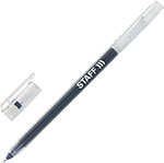 Ручка гелевая Staff EVERYDAY GP-673, черная, выгодный комплект 12 шт, увеличенная длина письма 1000 м (880414)
