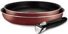 

Набор посуды со съемной ручкой Tefal 22/26/ручка 5 INGENIO RED 04175810