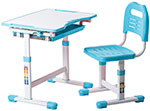 Комплект парта + стул трансформеры FunDesk Sole Blue  221902
