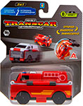 Машинка 1 Toy Transcar Double: Пожарный автомобиль - Транспортная полиция, 8 см, блистер машинка 1 toy transcar double патрульная машина – спорткар 8 см блистер