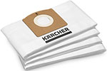 Пылесборный мешок Karcher нетканый материал, для хозяйственного пылесоса WD 1 (2.863-325.0) набор пылесборников bosch powerprotect тип g all 4 шт 17003048