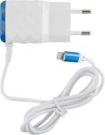 Сетевое зарядное устройство Red Line 2 USB+8pin, для Apple, модель NC-2.1AC, 2.1A, синий (УТ000013675)