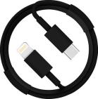 Кабель Energy ET-34 USB-С/Lightning, 1м, 20Вт, черный (108052)