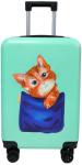 

Чемодан для детей Lats 16 дюймов, Кот в кармане, бирюзовый (718)