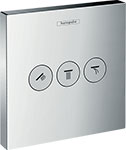 

Запорно-переключающее устройство на 3 потребителя Hansgrohe 344617 Hansgrohe ShowerSelect (внеш. монт. часть) 15 764 000