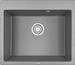 Кухонная мойка Granula GR-6001 кварцевая 415*490 мм алюминиум