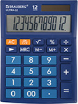 Калькулятор настольный Brauberg ULTRA-12-BU СИНИЙ, 250492 калькулятор настольный brauberg ultra pastel 12 lb голубой 250502