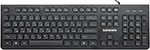 Клавиатура проводная Sonnen KB-8280, USB, черная, 513510 проводная гарнитура philips tae4105bk черная