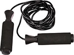 Скакалка с подшипниками Bradex черная SF 0456 скакалка bradex с металлическим шнуром для фитнеса 3 метра черная