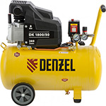 Компрессор Denzel DK 1800/50Х-PRO 58068 компрессор безмаслянный малошумный dls 1800 100 1800 вт 3х600 100 л 345 л мин denzel