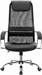 Кресло Brabix PREMIUM ''Stalker EX-608 CH'', хром, ткань-сетка/кожзам, черное, 532091 кресло brabix nitro gm 001 ткань экокожа черное вставки красные 531816