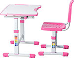 Комплект парта + стул трансформеры FunDesk Sole II Pink, 221907 fundesk комплект парта camellia grey кресло fortuna grey