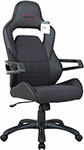 Кресло Brabix ''Nitro GM-001'', ткань, экокожа, черное, 531817