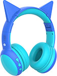 Беспроводные наушники Pero BH03 Blue, полноразмерные (PWH-BH03B) наушники pero bh02 беспроводные полноразмерные микрофон 300 мач до 8 часов черные