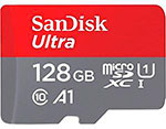 Карта памяти Sandisk microSD, Ultra, 128GB (SDSQUAB-128G-GN6MN) карта памяти sandisk ultra 128гб microsdxc c10 uhs i 100мб с sdsqunr 128g gn6mn