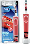 Электрическая зубная щетка BRAUN Oral-B Kids Cars красный детская электрическая звуковая зубная щётка hapica kids синяя dbk 1b 3 10 лет 1 шт