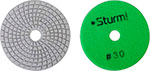 Круг шлифовальный гибкий Sturm 9012-W100-30, 100 мм, P30, мокрая шлифовка, 1 штука - фото 1