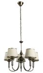 

Люстра подвесная Arte Lamp A3579LM-5AB античная бронза, Бронзовый/бежевый