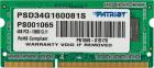 

Оперативная память Patriot Memory DDR3 SO-DIMM 4GB 1600MHz (PSD34G160081S), Зеленый